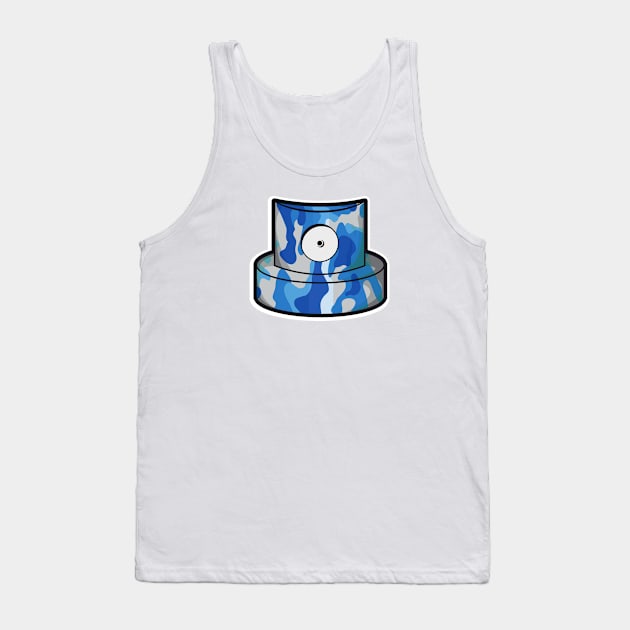 blue camouflage cap Tank Top by manuvila